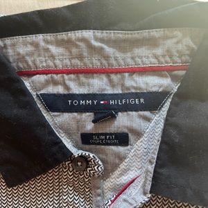 Tommy Hilfiger polo shirt black and white